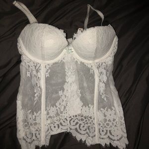 NWT VS White Corset